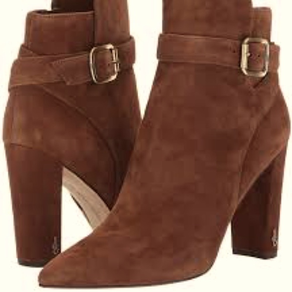 Sam Edelman’s Luxe Rita Booties With Buckled Ankle Strap